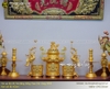 Bộ đồ thờ bằng đồng thau dát vàng 9999 kích cỡ 60cm