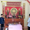 Bộ Đồ Thờ Bằng Đồng Cho Phòng Thờ Bác Hồ Huyện Uỷ Hà Quảng Cao Bằng