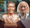 Tượng chân dung cụ Nguyễn Văn Hoàng bằng đồng cao 42cm