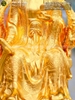 Tượng Mẫu Cửu Trùng Thiên Đồng Đỏ Dát Vàng 9999 Cao 61cm
