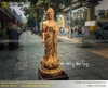 Tượng Phật A Di Đà bằng đồng đỏ dáng đứng cao 1m