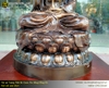 Tượng Phật Bà Quan Âm bằng đồng đỏ hạ màu thời gian cao 61cm