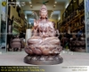 Tượng Phật Bà Quan Âm bằng đồng đỏ màu giả cổ cao 89cm