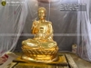 Tượng Phật Thích Ca Bằng Đồng Đỏ Dát Vàng 9999 Cao 1m Đúc Thủ Công