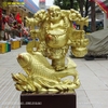 Tượng Phật Di Lặc Cưỡi Cá Chép Bằng Đồng Catut