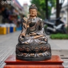 Tượng Phật Dược Sư Bằng Đồng Khảm Bạc, Đồng Cao 61cm