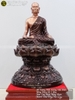 Tượng Phật Hoàng Trần Nhân Tông Đồng Đỏ 2 Màu Cao 81cm