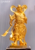Tượng Quan Công Bằng Đồng Đỏ Mẫu Mới Dát Vàng 9999 Cao 69cm