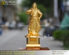 Tượng Trần Hưng Đạo bệ thuyền dát vàng 9999 cao 42cm