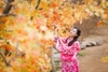 Kimono - Yukata Nữ màu hồng phấn cực yêu