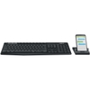 Bộ bàn phím không dây và giá đỡ Logitech K375S Multi-Device-Hàng chính hãng