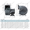 Quạt Sò Ly Tâm 220V 130FLJ0 60W | Quạt Sên | Quạt Sên Ly Tâm | Quạt Hút Khói | Quạt Ly Tâm | Quạt Hút Ly Tâm