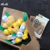 Combo Quà Tặng Hoa Tulip Bó Và Thiệp Handmade Siêu Đẹp