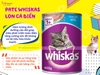 PATE WHISKAS LON CÁ BIỂN CHO MÈO