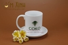 Cốc sứ bát tràng in logo CoKo