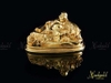 Phong thủy mạ vàng- Tượng di lặc ngồi mạ vàng 24k