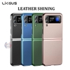 Ốp lưng da viền bóng Likgus Leather Shining Samsung Galaxy Z Flip 3