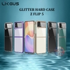 Ốp lưng mỏng trong suốt viền màu Likgus Glitter Case Samsung Z Flip 5