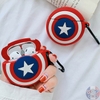 Ốp Silicon Case Khiên Captain America cho tai nghe Airpods 1 / 2