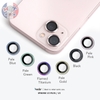 Ốp viền kính bảo vệ Camera Hoda Sapphire IPhone 15 Plus / 15