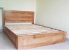 Giường hộc kéo gỗ sồi pano