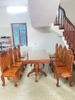 Bộ bàn ghế ăn hoa hồng bàn chữ nhật gỗ hương đá . Bộ bàn ghế ăn hoa hồng bàn chữ nhật gỗ hương đá .
