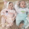 {SALE 50% CÒN 499K} Búp Bê Tái Sinh Thân Gòn Mắt 3D Mềm Mại 55 cm = 22 inch NPK Olivia Reborn Vinyl Doll PVN4413