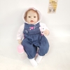 {SALE 50% CÒN 499K} Búp Bê Tái Sinh Thân Gòn Mềm Mại Mắt 3D Tóc Cắm 55 cm = 22 inch NPK Reborn Vinyl Doll PVN4472