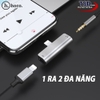 Jack Chia Cổng Lightning Sang 3.5mm 1 Ra 2 Chính Hãng Hoco LS25