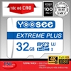 Thẻ Nhớ Microsdxc Yoosee Extreme Plus 32GB UHS-I U3 4K R90MB/S W40MB/S Chính Hãng