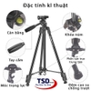 Gậy Tripod 3 Chân NeePho 3180 Cho Máy Ảnh, Điện Thoại Vật Liệu Hợp Kim Cao Cấp