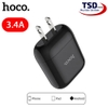 Củ Sạc Hoco HK2 Chính Hãng 3.4A Chân Sạc Dẹt Tiêu Chuẩn