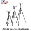 Gậy Tripod 3 Chân 3366 Cho Máy Ảnh, Điện Thoại Vật Liệu Hợp Kim Cao Cấp