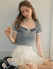 Áo thun crop top Hàn Quốc 051707