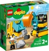 Đồ chơi LEGO Duplo 10931 - Xe tải và xe xúc của bé (LEGO 10931 Truck & Tracked Excavator)