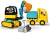 Đồ chơi LEGO Duplo 10931 - Xe tải và xe xúc của bé (LEGO 10931 Truck & Tracked Excavator)