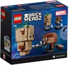 Đồ chơi LEGO Brickheadz Super Heroes 41626 - Groot và Rocket (LEGO Brickheadz Super Heroes 41626 Groot & Rocket)