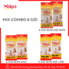 Combo 6 bún gạo khô Mikiri 400g