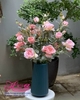 Hoa lụa - Bình hoa hồng lụa