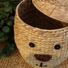 Natural water hyacinth Laundry storage basket Animal style