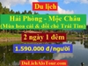 Tour du lịch Hải Phòng Mộc Châu, du lịch Mộc Châu mùa hoa cải 2018