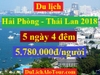 Tour du lịch Hải Phòng Thái Lan, du lịch Hải Phòng Thái Lan 2018