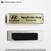 Thẻ tên kim loại in màu của HUYNDAI - tập đoàn sản xuất ôtô của Nhật