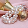 Vòng tay ngọc trai tự nhiên - Chuỗi đôi hạt xoài  HEARTKEY PEARL(7-8ly) - CTJ1804