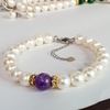 Bộ trang sức Ngọc trai Thiên nhiên Cao cấp 4M - Chuỗi đơn - PEARL AGATE - CTJ2720 + Tặng phụ kiện