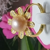 Bộ trang sức Ngọc trai Cao cấp 4M - Hoa hướng dương - SUN FLOWER PEARL (10ly) - CTJ0904