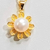 Bộ trang sức Ngọc trai Cao cấp 4M - Hoa hướng dương - SUN FLOWER PEARL (10ly) - CTJ0904