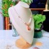 Vòng cổ Ngọc trai nước ngọt thiên nhiên Cao cấp - Chuỗi đơn tròn Mix đá mã não - Quà tặng Bà và Mẹ - NULLAN PEARL (8-9ly) - CTJ0101