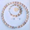 Bộ trang sức Ngọc trai tự nhiên Cao cấp - Chuỗi đơn Baroque - Kết nối trái tim - CONNECT PEARL (11-12ly) - CTJ0201