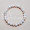 Vòng tay Ngọc trai Thiên nhiên Cao cấp - Chuỗi đơn Mix màu - COLOR PEARL (7-8ly) - CTJ0220